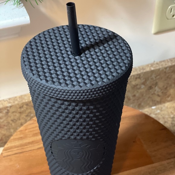 Starbucks Matte Black Soft-Touch Bling Cold Cup - Picture 2 of 3